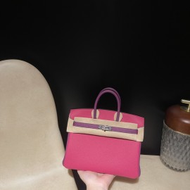 【NEW】 HERMES Birkin 25 Togo  5J Fuschia  ×P9 Anemone   Silver