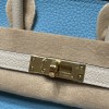 【NEW】 HERMES Birkin 25 Togo  P3 Blue du Nord ×10 Craie   Gold 