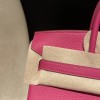 【NEW】 HERMES Birkin 25 Togo  E5 Rose Tyrien ×S3 Rouge Cœur Silver