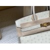 Hermès Birkin Ostrich 25cm High-End Custom-Made Birkin 25cm South African KK Ostrich Parchemin｜A color tone with the finest beauty and elegance among ostrich white-based colors! Gold Hardware  