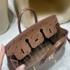 6C/Cuivre Gold Hardware Hermès Birkin Ostrich 25cm High-End Custom-Made 25 Birkin South African KK Ostrich  
