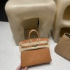 37/Gold Gold Hardware Hermès Birkin Ostrich 25cm High-End Custom-Made 25 Birkin South African KK Ostrich  