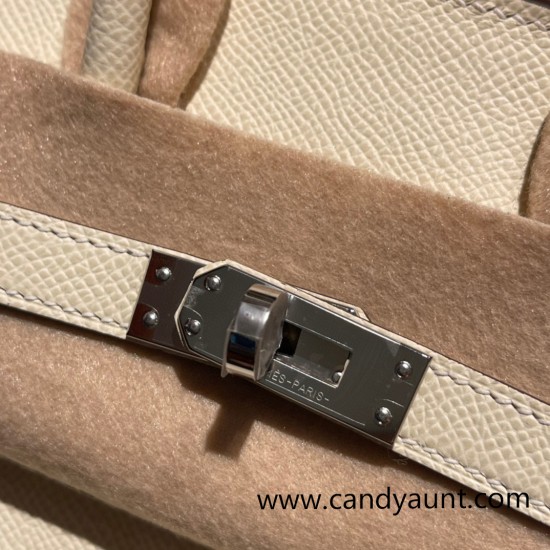 Hermes Birkin25 sellier Epsom I2 Nata Full Handmade birkin25-w004 Hermes Birkin25 sellier Epsom I2 Nata Full Handmade birkin25-w004
