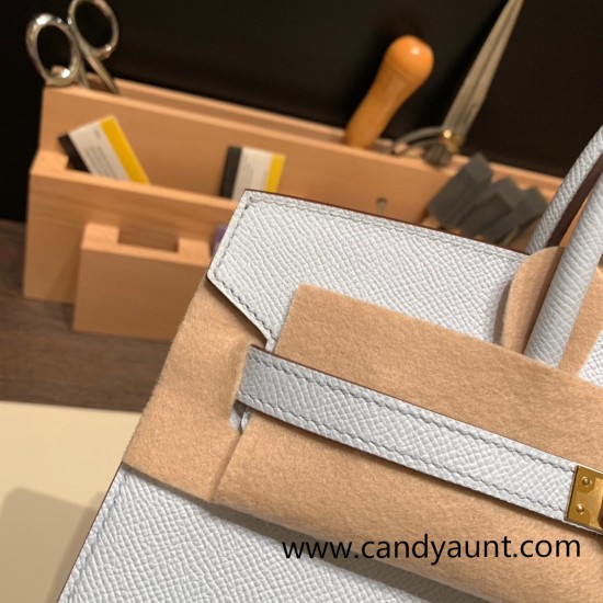 Hermes Birkin25 sellier Epsom 7R Azur Full Handmade birkin25-w009 Hermes Birkin25 sellier Epsom 7R Azur Full Handmade birkin25-w009