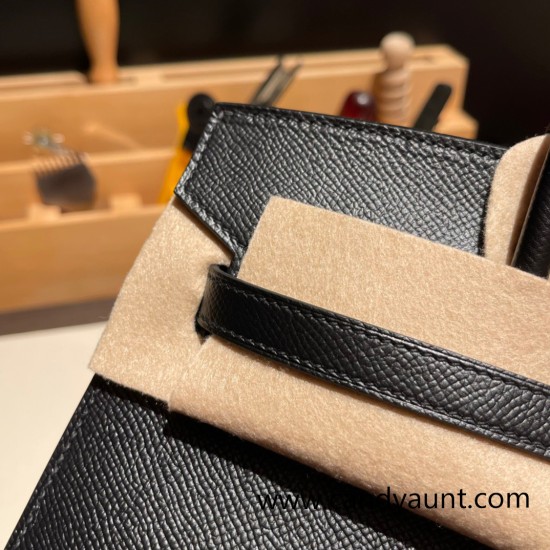 Hermes Birkin25 sellier Epsom 89 Black (Noir) Full Handmade birkin25-w012 Hermes Birkin25 sellier Epsom 89 Black (Noir) Full Handmade birkin25-w012