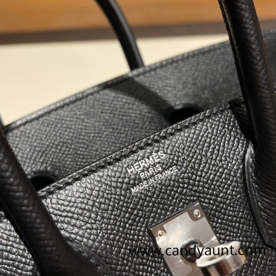 Hermes Birkin25 sellier Epsom 89 Black (Noir)Full Handmade birkin25-w013 Hermes Birkin25 sellier Epsom 89 Black (Noir)Full Handmade birkin25-w013