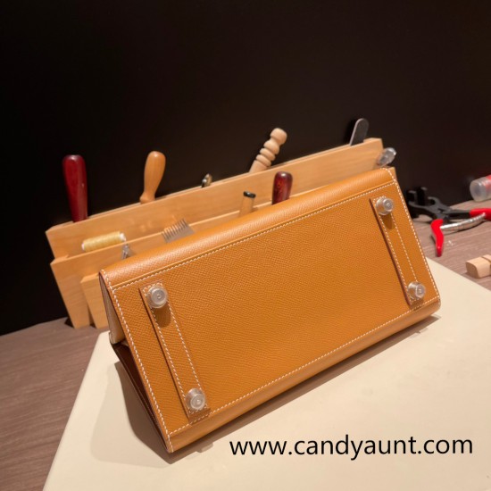 Hermes Birkin25 sellier Epsom 37 Gold Full Handmade birkin25-w014 Hermes Birkin25 sellier Epsom 37 Gold Full Handmade birkin25-w014