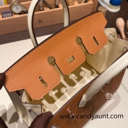 Hermes Birkin25 sellier Epsom I2 Nata Full Handmade birkin25-w018