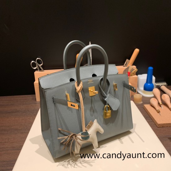 Hermes Birkin25 sellier Epsom 63 Vert Amande Full Handmade birkin25-w020 Hermes Birkin25 sellier Epsom 63 Vert Amande Full Handmade birkin25-w020