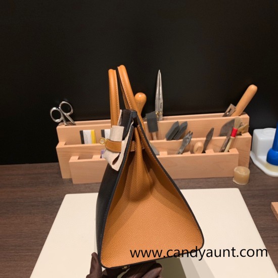 Hermes Birkin25 sellier Epsom 89 Black (Noir) 37 Gold Full Handmade birkin25-w023 Hermes Birkin25 sellier Epsom 89 Black (Noir) 37 Gold Full Handmade birkin25-w023