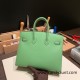 Hermes Birkin25 sellier Epsom 3I Vert Criquet Full Handmade birkin25-w027 Hermes Birkin25 sellier Epsom 3I Vert Criquet Full Handmade birkin25-w027