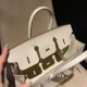 Birkin25 sellier Epsom 10/ Craie Silver Hardware Full Handmade Birkin25 sellier Epsom 10/ Craie Silver Hardware Full Handmade
