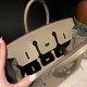 Birkin25 sellier Epsom 18/Étoupe Grey Silver Hardware Full Handmade Birkin25 sellier Epsom 18/Étoupe Grey Silver Hardware Full Handmade