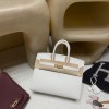 01 / White  Gold Hardware   Epsom   Birkin 25cm Sellier Epsom 