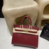 Hermès 30 Birkin Sellier Box  55/Rouge H Gold Hardware Box  