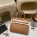 Hermès Birkin Sellier Saddle StitchいEpsom 37 / Gold    Silver Hardware  Full Hand-Stitching   Epsom
