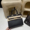 Hermès 30 Birkin Sellier Saddle Stitch Epsom 89 / NOIR Gold Hardware  Epsom