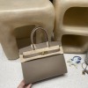 Hermès 30 Birkin Sellier Saddle Stitch Epsom 18 / Étoupe Grey  Gold Hardware  Epsom