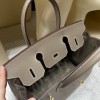 Hermès 30 Birkin Sellier Saddle Stitch Epsom 18 / Étoupe Grey  Gold Hardware  Epsom