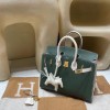 Hermès Birkin Sellier Saddle Stitch Epsom 2Q / Vert Anglais × i2 / Nata     Epsom