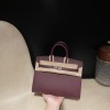 Hermès Birkin Sellier Saddle Stitch Epsom 0G / Rouge Sellier  Rose Gold Hardware  Epsom