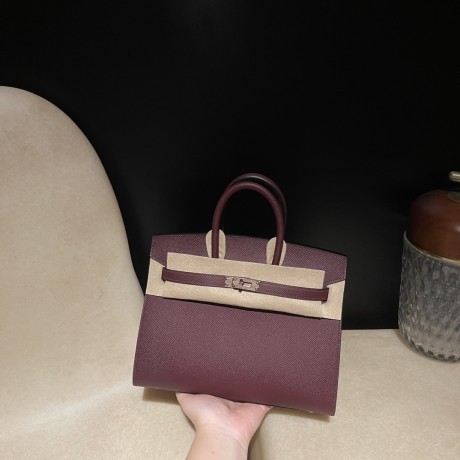 Hermès Birkin Sellier Saddle Stitch Epsom 0G / Rouge Sellier  Rose Gold Hardware  Epsom