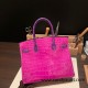 Hermes Birkin 30cm porosus Crocodile 8T/Rose Candy Gold Hardware Full Handmade Hermes Birkin 30cm porosus Crocodile 8T/Rose Candy Gold Hardware Full Handmade
