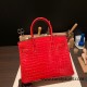 Hermes Birkin 30cm porosus Crocodile 95 /Braise Gold Hardware Full Handmade Hermes Birkin 30cm porosus Crocodile 95 /Braise Gold Hardware Full Handmade