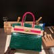 Hermes Birkin 30cm porosus Crocodile 8T /Rose Candy Gold Hardware Full Handmade Hermes Birkin 30cm porosus Crocodile 8T /Rose Candy Gold Hardware Full Handmade