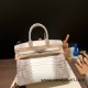 Hermes Birkin 30cm Himalaya 01 Silver Hardware Full Handmade Hermes Birkin 30cm Himalaya 01 Silver Hardware Full Handmade