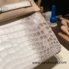 Hermes Birkin 30cm Himalaya 01 Silver Hardware   Full Handmade birkin30-005