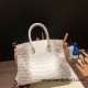 Hermes Birkin 30cm Himalaya 01 Silver Hardware Full Handmade Hermes Birkin 30cm Himalaya 01 Silver Hardware Full Handmade