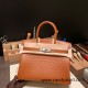 Hermes Birkin 30cm Matta Crocodile 37/ Gold Silver Hardware Full Handmade Hermes Birkin 30cm Matta Crocodile 37/ Gold Silver Hardware Full Handmade