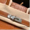 Hermes Birkin 30cm Matta Crocodile 37/ Gold Silver Hardware  Full Handmade birkin30-006