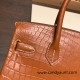 Hermes Birkin 30cm Matta Crocodile 37/ Gold Silver Hardware Full Handmade Hermes Birkin 30cm Matta Crocodile 37/ Gold Silver Hardware Full Handmade