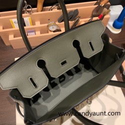 Hermes Birkin 30cm swift& chamois Silver Hardware  Full Handmade