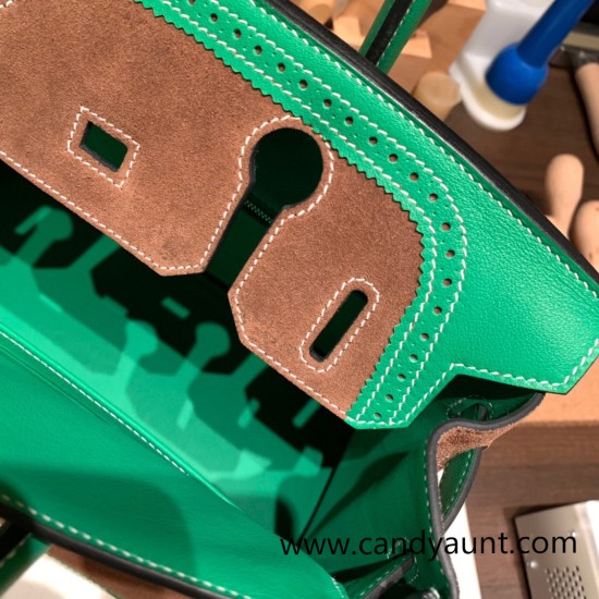 Hermes Birkin 30cm swift& chamois 1K /Bambou & 37/ Gold Silver Hardware Full Handmade Hermes Birkin 30cm swift& chamois 1K /Bambou & 37/ Gold Silver Hardware Full Handmade