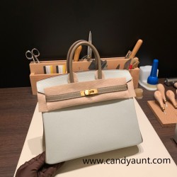 Hermes Birkin 31cm touch Gold Silver  Full Handmade