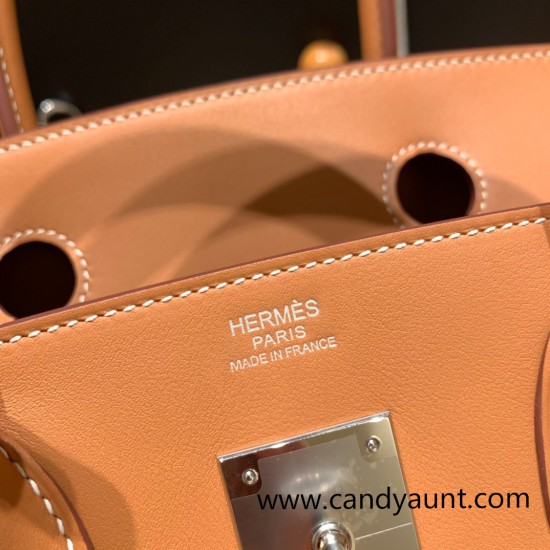 Hermes Birkin 30cm Jonathan 37/Gold Silver Hardware Full Handmade Hermes Birkin 30cm Jonathan 37/Gold Silver Hardware Full Handmade