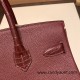 Hermes Birkin 30cm Crocodile& Touch 55/Rouge H Gold Hardware Full Handmade Hermes Birkin 30cm Crocodile& Touch 55/Rouge H Gold Hardware Full Handmade