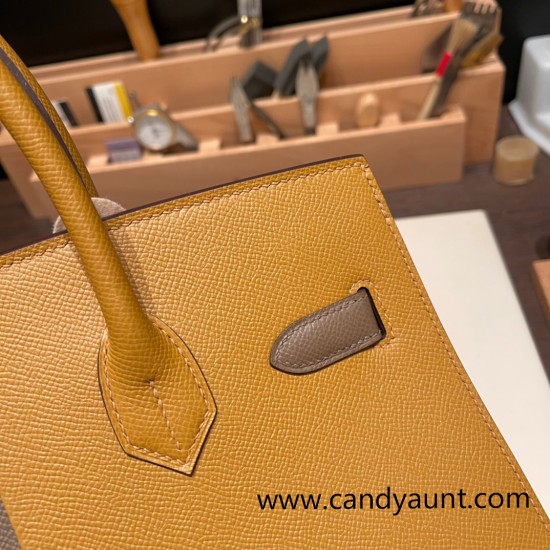 Hermes Birkin 30cm Casaque 2S /Sesame &18/Étoupe Grey& 2Z/ Blue nuit Silver Hardware Full Handmade Hermes Birkin 30cm Casaque 2S /Sesame &18/Étoupe Grey& 2Z/ Blue nuit Silver Hardware Full Handmade
