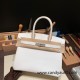 Hermes Birkin 30cm Epsom 01/White (Blanc) Silver Hardware Gold Hardware Full Handmade Hermes Birkin 30cm Epsom 01/White (Blanc) Silver Hardware Gold Hardware Full Handmade
