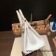 Hermes Birkin 30cm Epsom 01/White (Blanc) Silver Hardware Gold Hardware Full Handmade Hermes Birkin 30cm Epsom 01/White (Blanc) Silver Hardware Gold Hardware Full Handmade