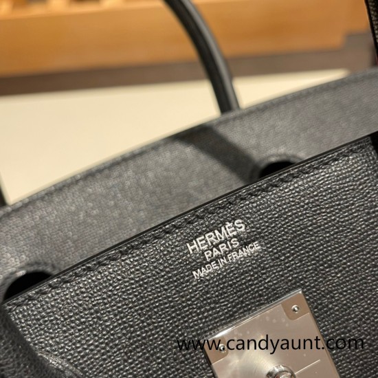 Madame Sellier birkin 30cm Outer Seam 89 /Black (Noir) Silver Hardware Full Handmade Madame Sellier birkin 30cm Outer Seam 89 /Black (Noir) Silver Hardware Full Handmade