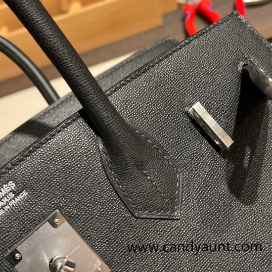 Madame Sellier birkin 30cm Outer Seam 89 /Black (Noir) Silver Hardware Full Handmade Madame Sellier birkin 30cm Outer Seam 89 /Black (Noir) Silver Hardware Full Handmade