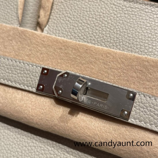 Hermes birkin 30cm togo 80 /Pearl Grey Silver Hardware Full Handmade Hermes birkin 30cm togo 80 /Pearl Grey Silver Hardware Full Handmade