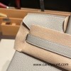 Hermes birkin 30cm togo 80 /Pearl Grey Silver Hardware  Full Handmade birkin30-027