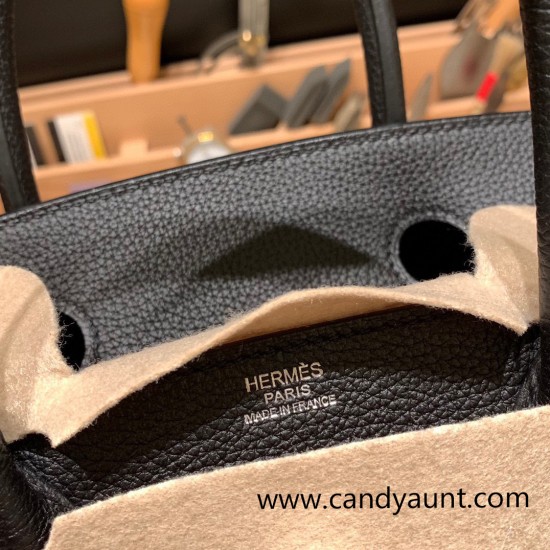 Hermes birkin 30cm togo 89/ Black (Noir) Silver Hardware Full Handmade Hermes birkin 30cm togo 89/ Black (Noir) Silver Hardware Full Handmade