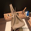 Hermes birkin 30cm togo 18/Étoupe Grey  Gold Hardware  Full Handmade birkin30-035