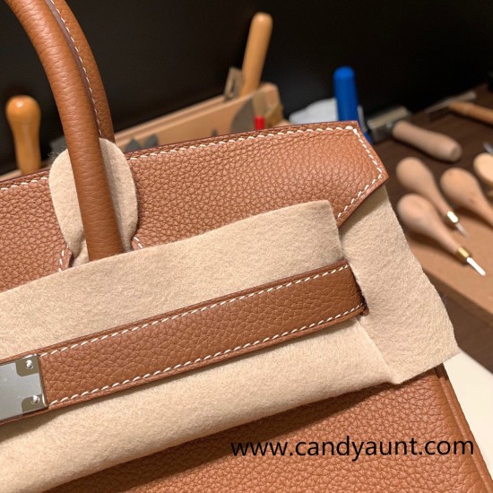 Hermes birkin 30cm togo 37/Gold Silver Hardware Full Handmade Hermes birkin 30cm togo 37/Gold Silver Hardware Full Handmade